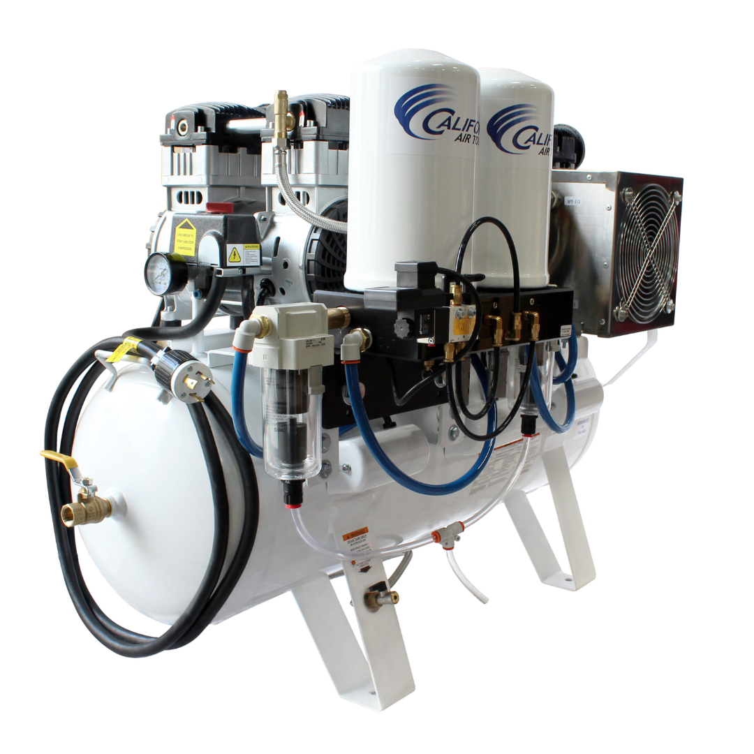 California Air Tools 20060DCC Powerful 6.0 Hp Ultra Quiet, Ultra Dry & Oil-Free 20-Gallon Air Compressor with 98% Air Drying System triple motor configuration