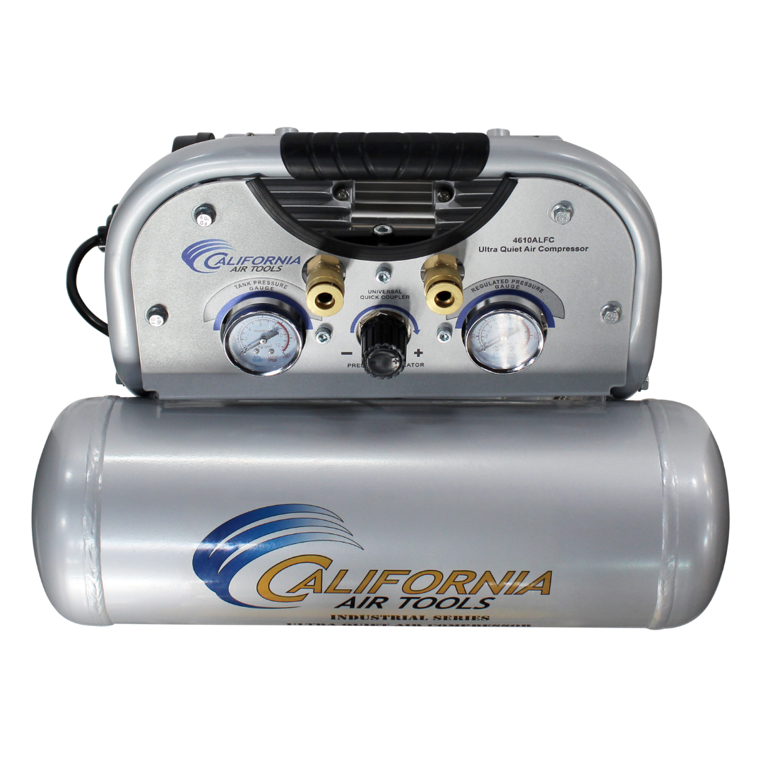 California Air Tools 4610ALFC Ultra Quiet 1.0 Hp oil-free 4.6 gallon air compressor internal pump system with oil-free dual piston mechanism
