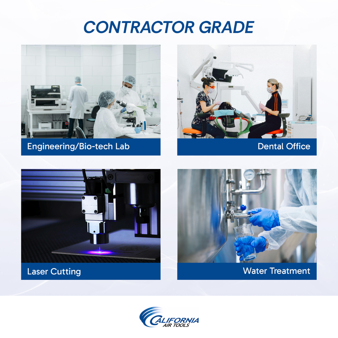 California Air Tools 60040DCADC air compressor contractor-grade applications in industrial environments