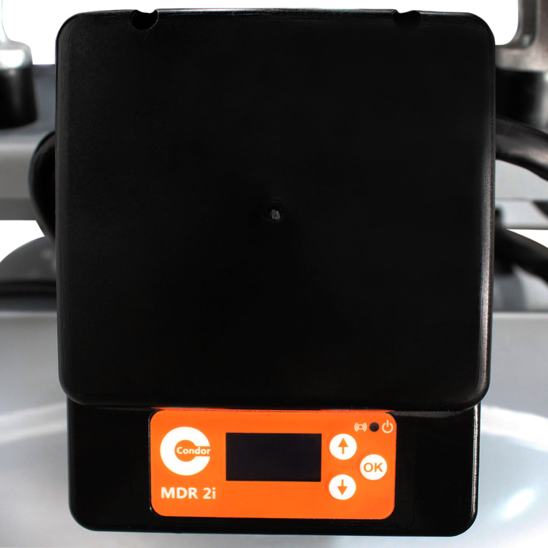 California Air Tools 60040SMAD air compressor SMART controller close-up with OLED display and control interface