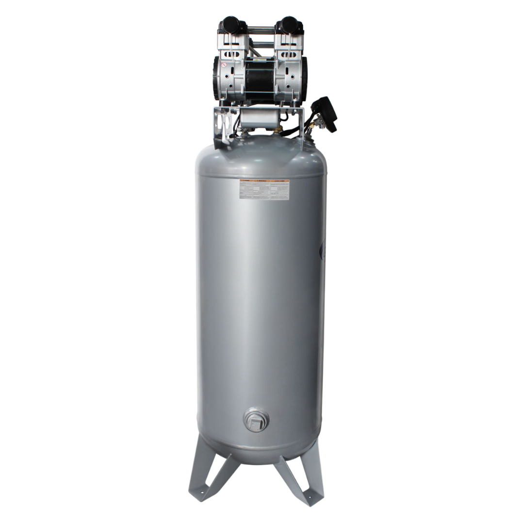 California Air Tools 60040SMAD air compressor alternate angle showing oil-free dual piston pump system