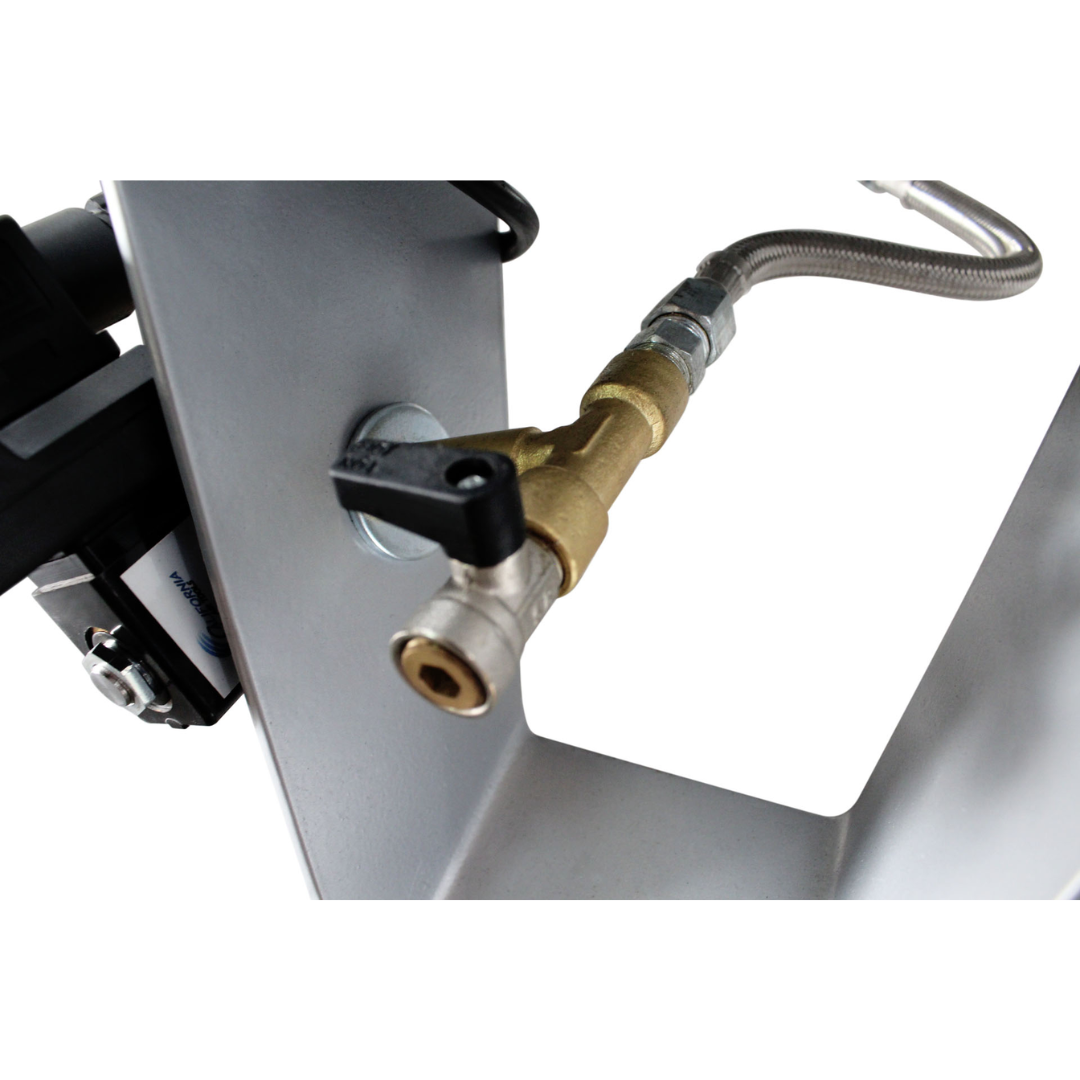 California Air Tools 60040SMAD air compressor manual drain and valve components close-up