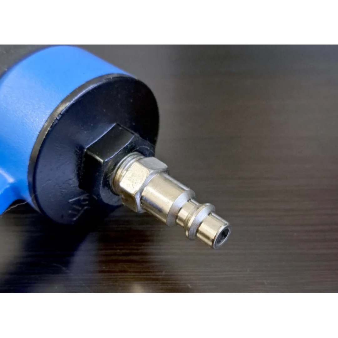 California Air Tools NGTQ18G 18 Gauge Brad Nail Gun (Brand New) close-up of air inlet connection fitting