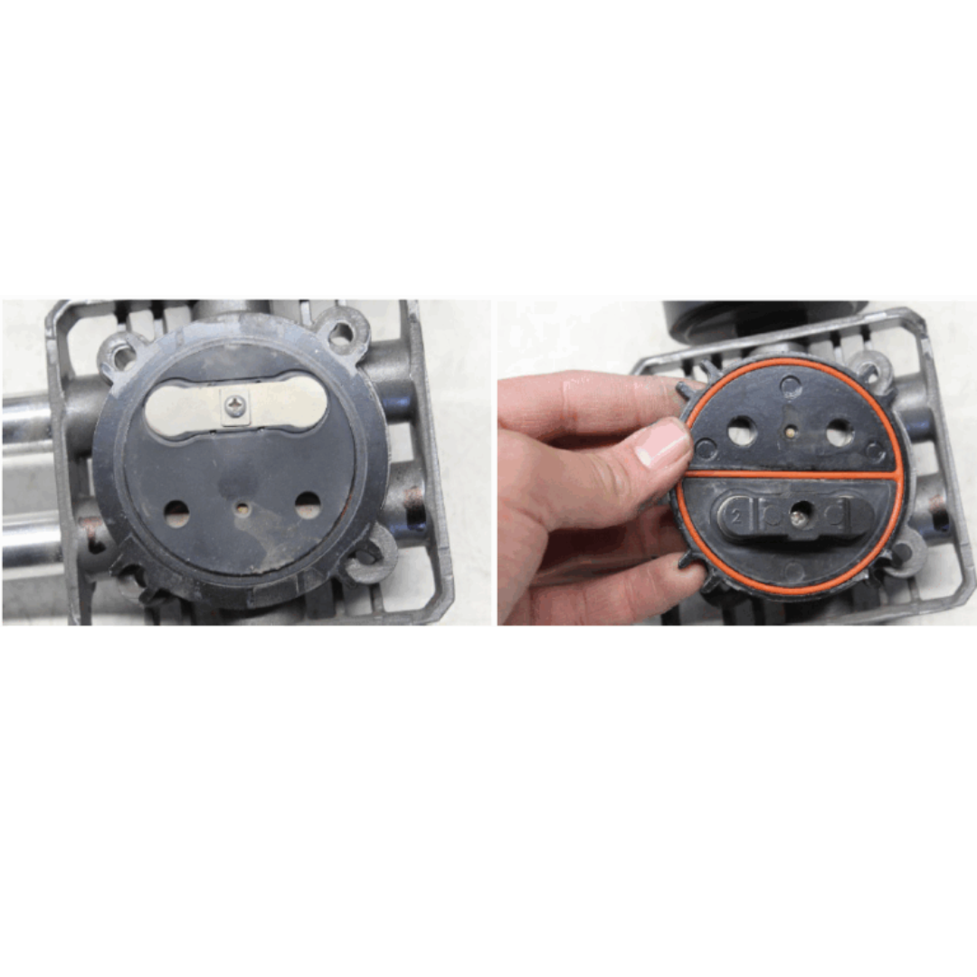 California Air Tools OLF-2800 3.0 Hp Ultra Quiet & Oil-Free Motor Pump (208/220v 60hz 1-phase) 91440 close-up of motor housing and internal components