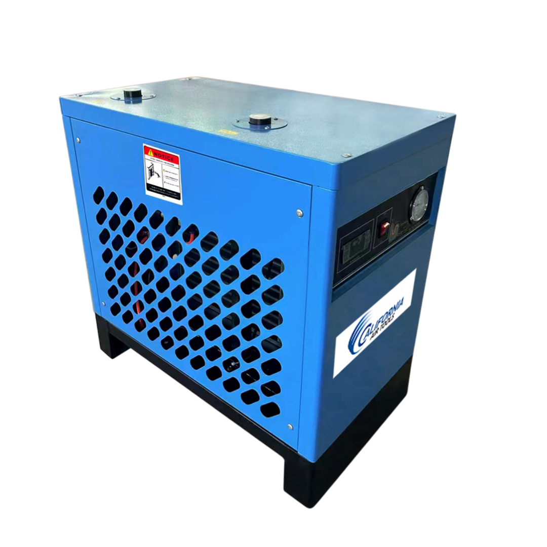 California Air Tools RD-91503 High-Efficiency Non-Recycling 98% Refrigerated Air Dryer three-quarter perspective showing compact design