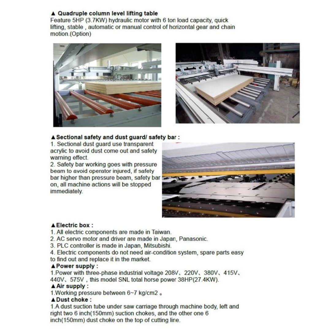 Castaly 10" Rear Load CNC Panel Saw TS-P330R automated rear loading platform and safety enclosure system