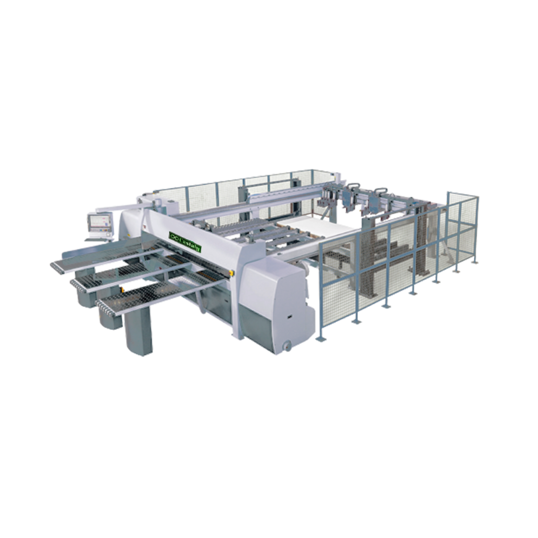 Castaly 10" Rear Load CNC Panel Saw TS-P330R industrial rear loading CNC beam saw with automatic panel handling system