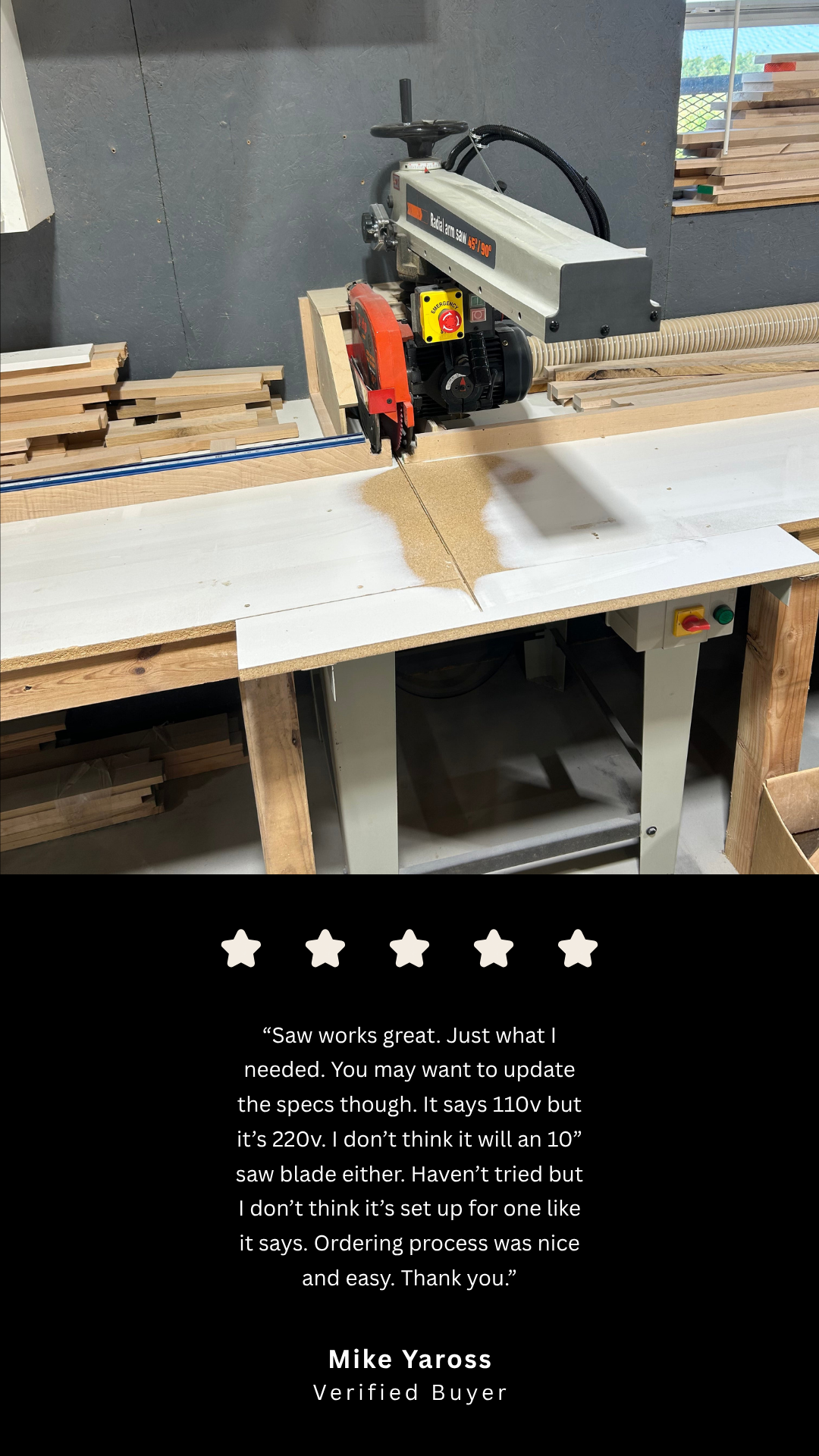 Castaly 12" Radial Arm Saw RS-612