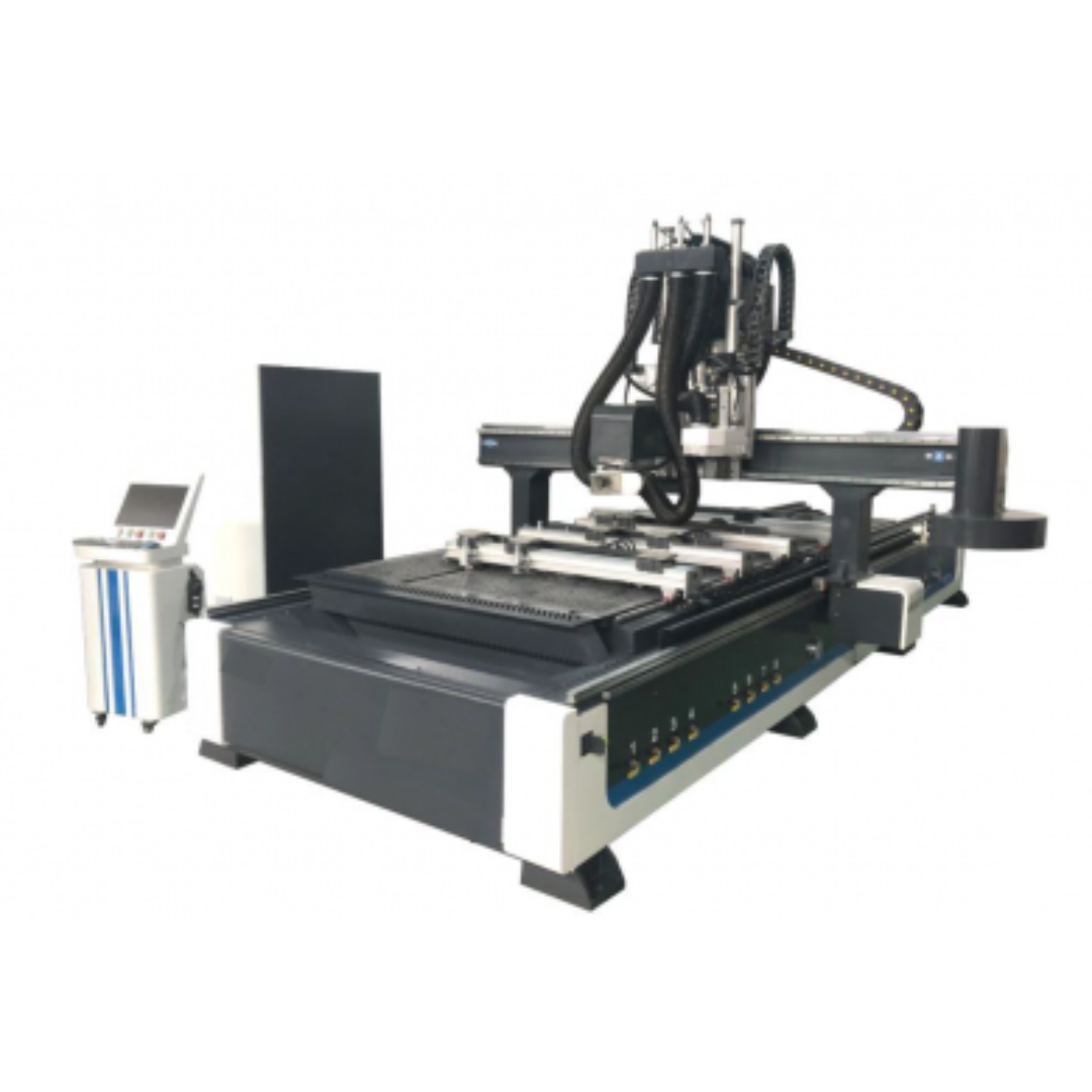 Castaly ARTISAN-RT CNC Router (Vertical & Horizontal) full machine view showing precision dual-orientation CNC routing system with vacuum table, multi-axis spindle head, and industrial control unit for complex woodworking applications.