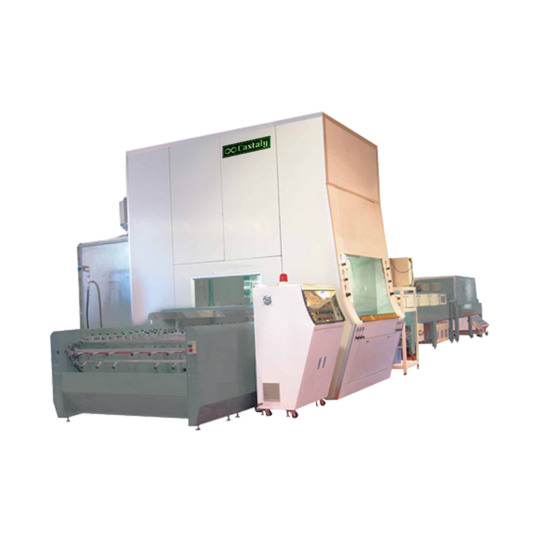 Castaly Drying Oven TS-HSDO10 industrial drying oven system with enclosed heating chamber, conveyor feed line, and high-capacity structure for continuous panel and component curing.