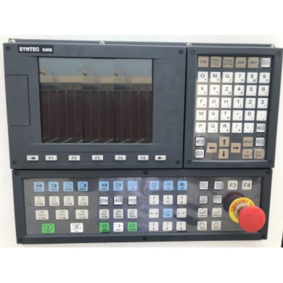 Castaly Super CNC Router (Rotary 12 Tools ATC) CNC control panel with Syntec interface and operator controls