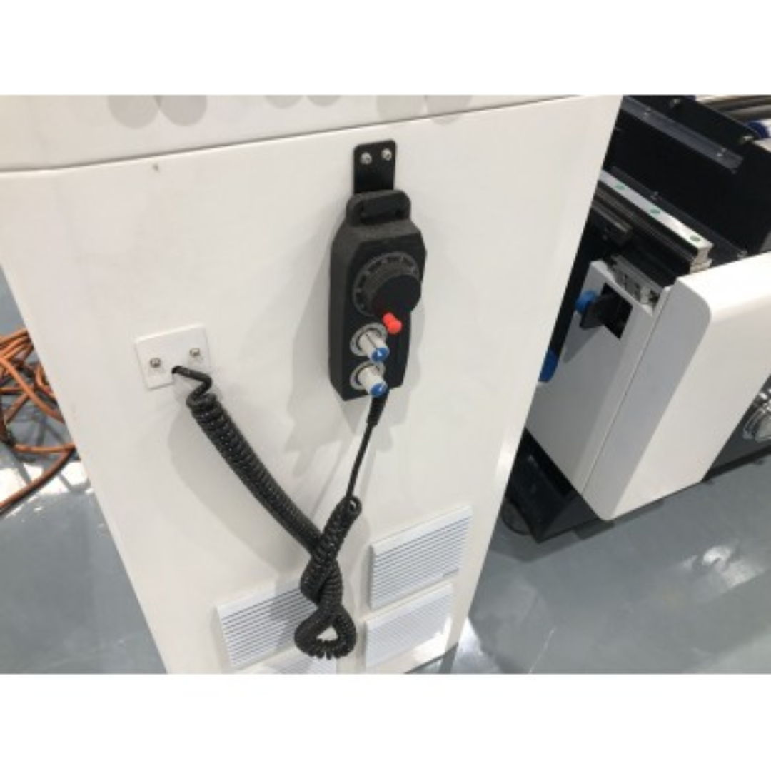 Castaly Universal CNC Router (4 Axis Head) close-up of handheld controller and operator interface