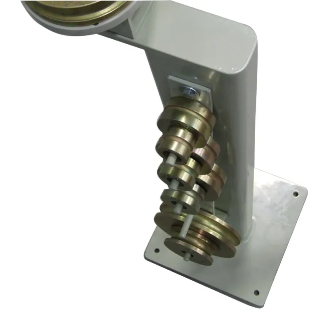 Close-up of the Baileigh Hand Bender - (RDB-10) 1006772 die mounting assembly showing the heavy-duty forming components for precision bending.