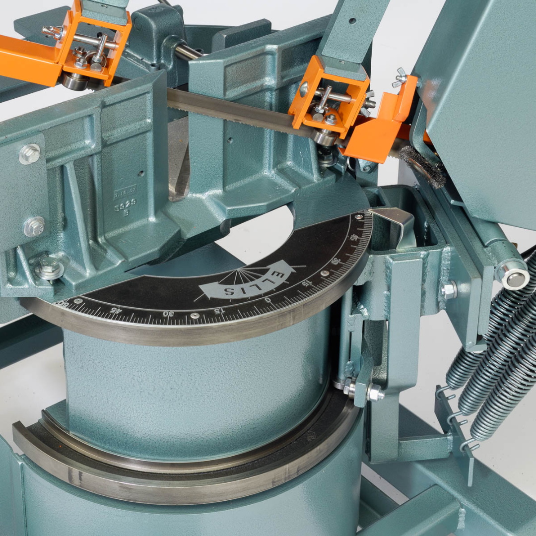 Ellis 2000 Mitre Band Saw – Horizontal & Vertical Metal Cutting, 17″ Capacity