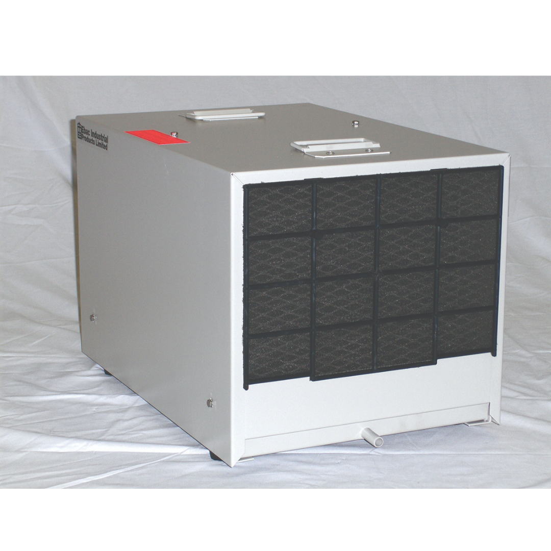 Ebac CS60 Dehumidifier 11264CS-US commercial industrial dehumidifier rear view showing ventilation panel and durable metal cabinet