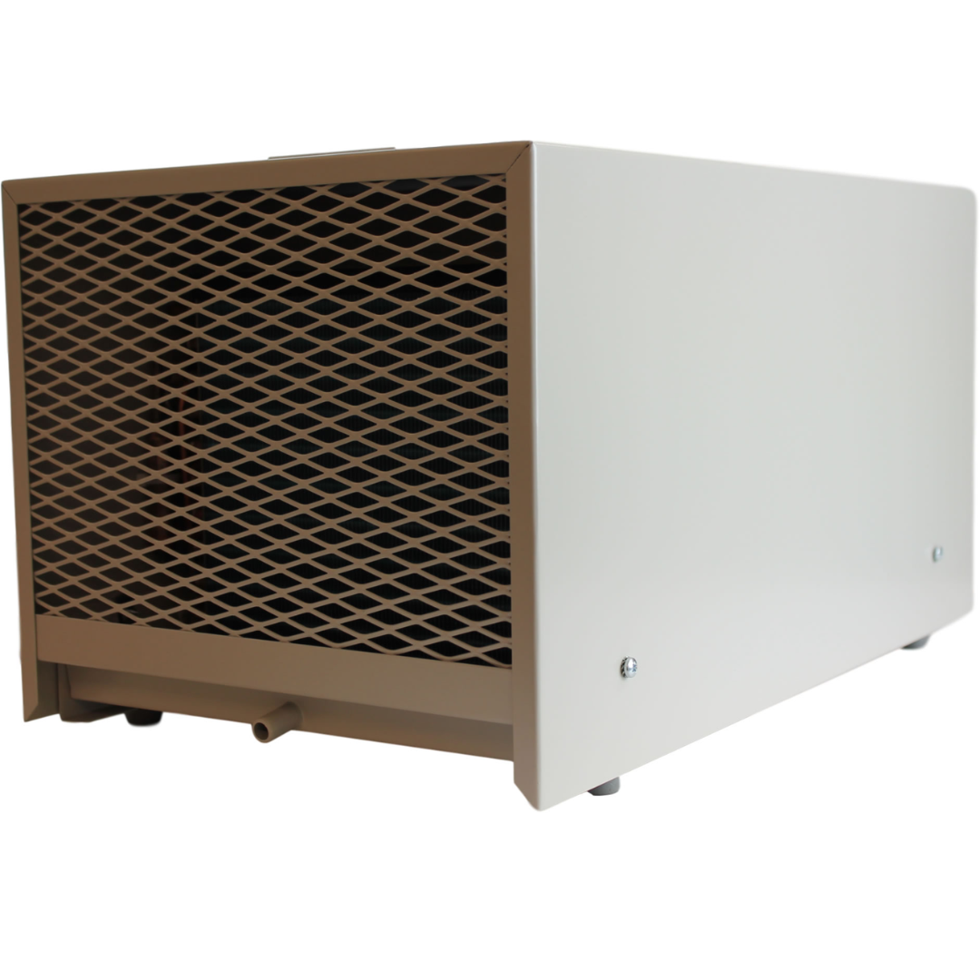 Ebac RM40-SH Dehumidifier 11186SH-US heavy-duty metal cabinet dehumidifier side view with durable industrial construction