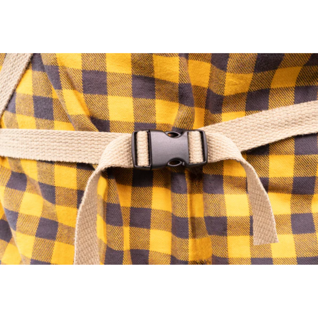 Ecopoxy Canvas Apron EPAPR10-CV adjustable waist straps providing secure and customizable fit.