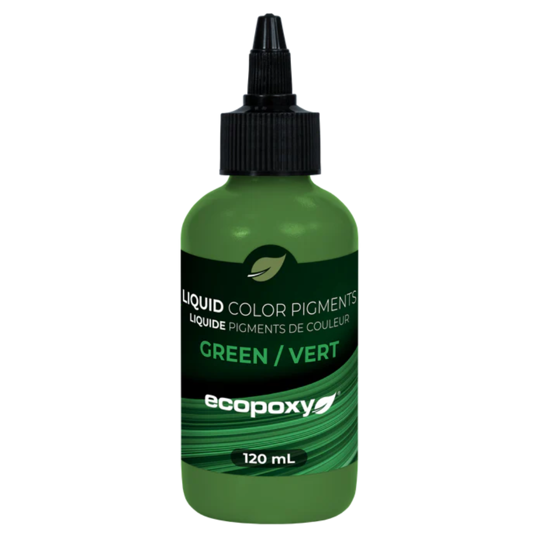 Ecopoxy Liquid Color Pigments individual yellow tone bottle for bright epoxy finishes.