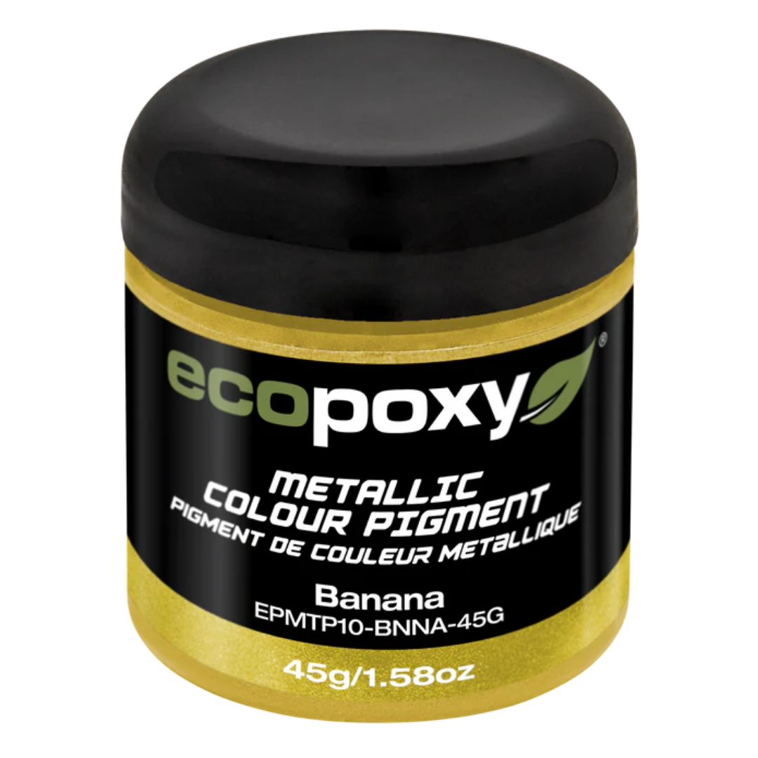 Ecopoxy Metallic Color Pigments blue variant jar for deep, shimmering finishes