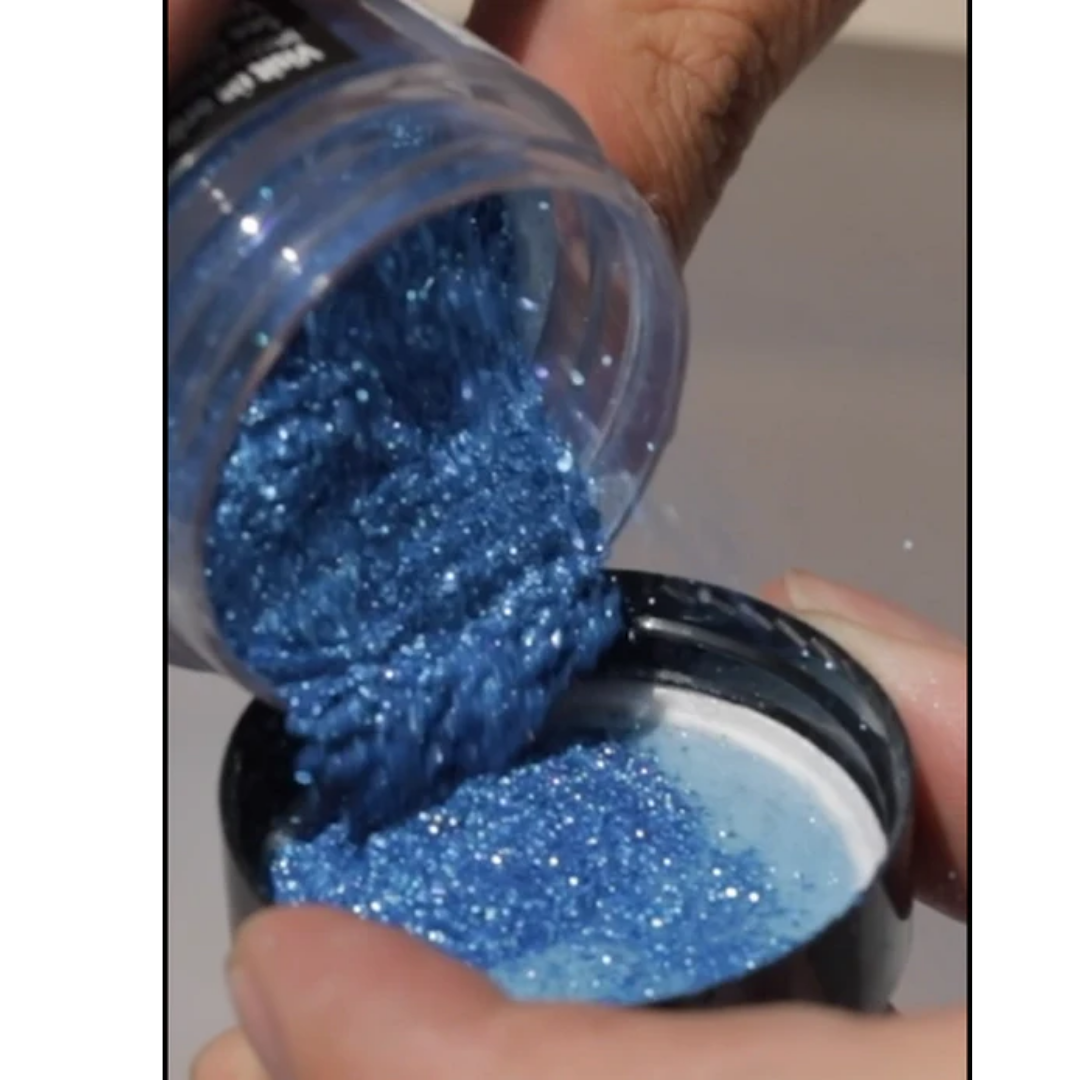 Ecopoxy Metallic Color Pigments full collection set featuring a wide range of shimmering metallic powders for epoxy resin applications
