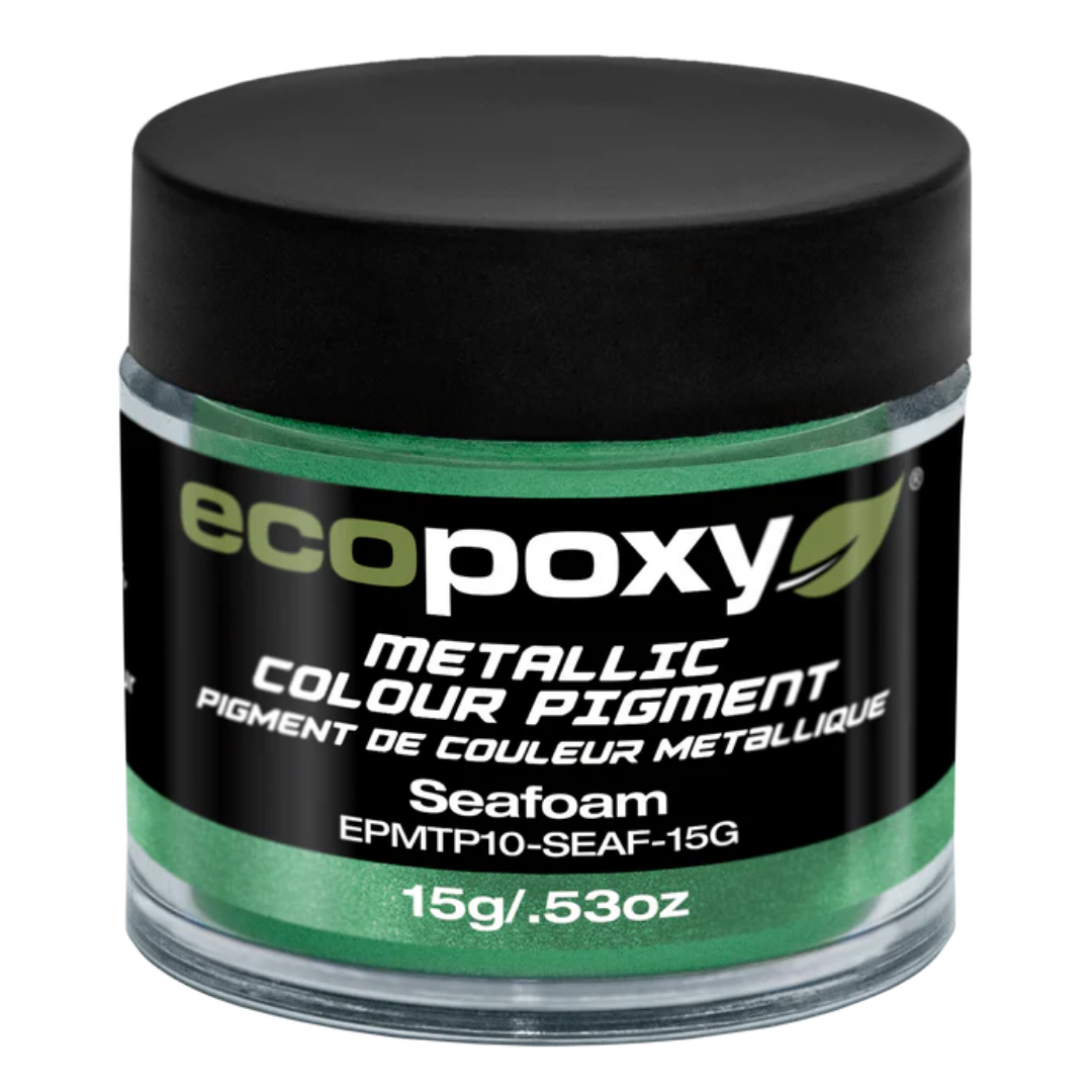 Ecopoxy Metallic Color Pigments gold variant jar for bright reflective finishes