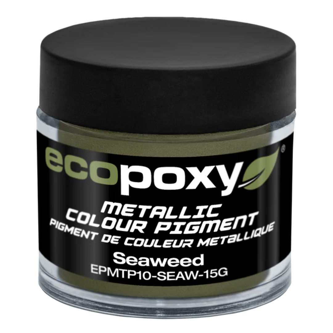 Ecopoxy Metallic Color Pigments gold variant jar for bright reflective finishes