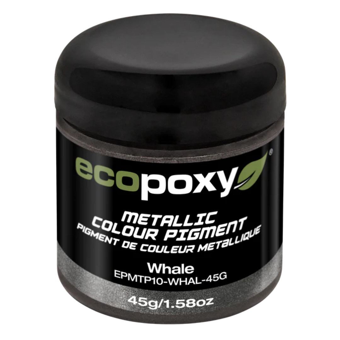 Ecopoxy Metallic Color Pigments green variant jar for unique metallic color effects
