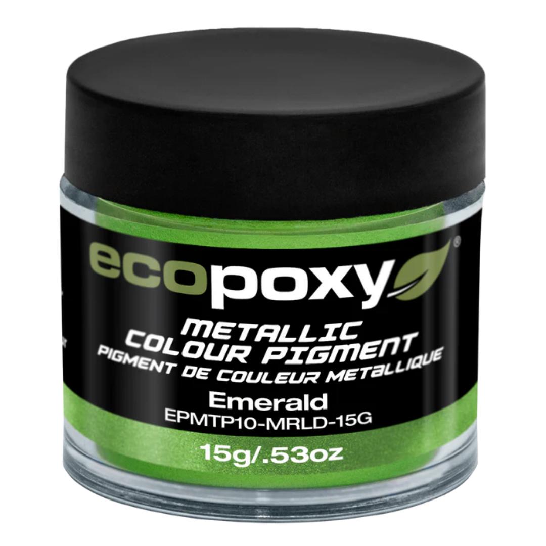 Ecopoxy Metallic Color Pigments orange variant jar for warm metallic tones
