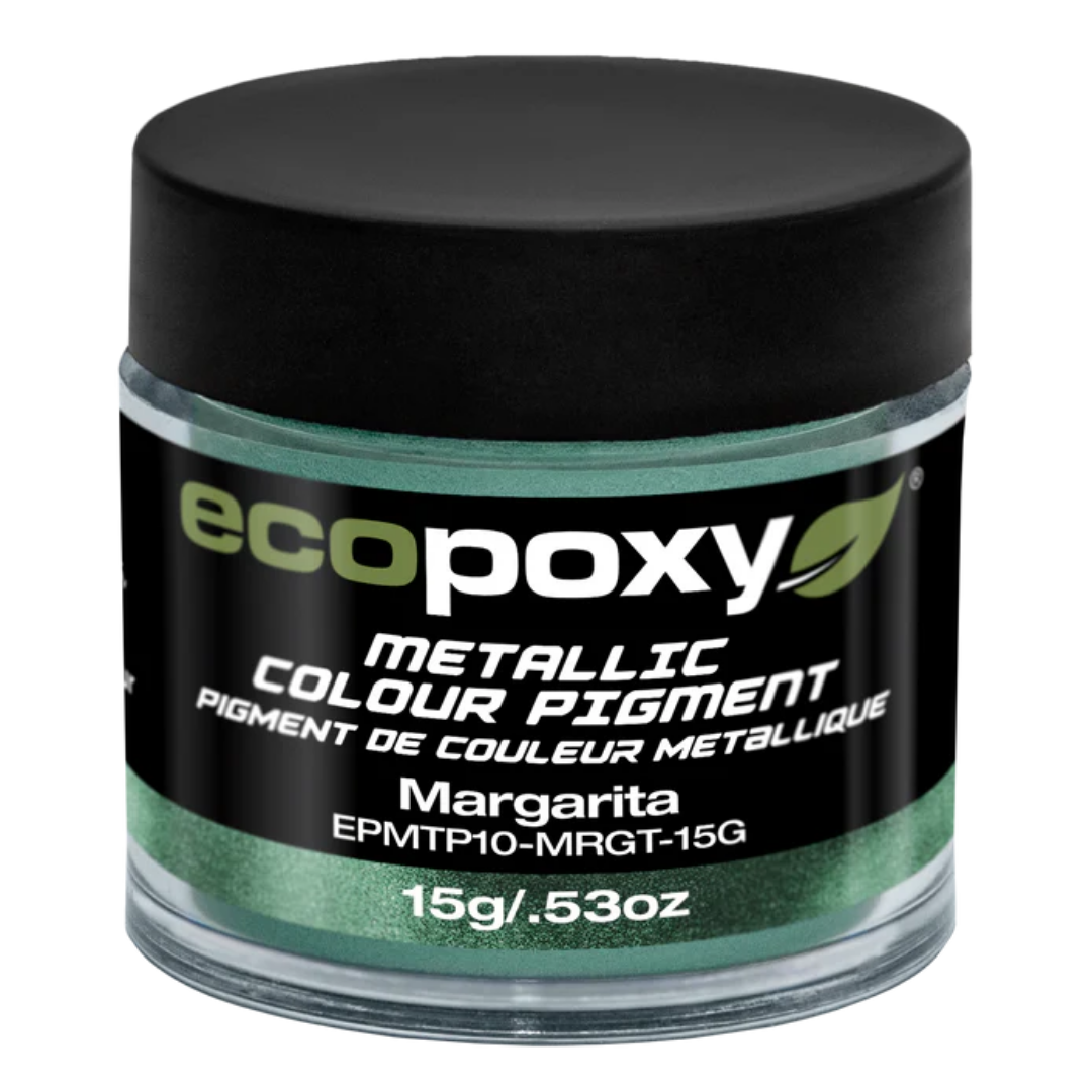 Ecopoxy Metallic Color Pigments orange variant jar for warm metallic tones