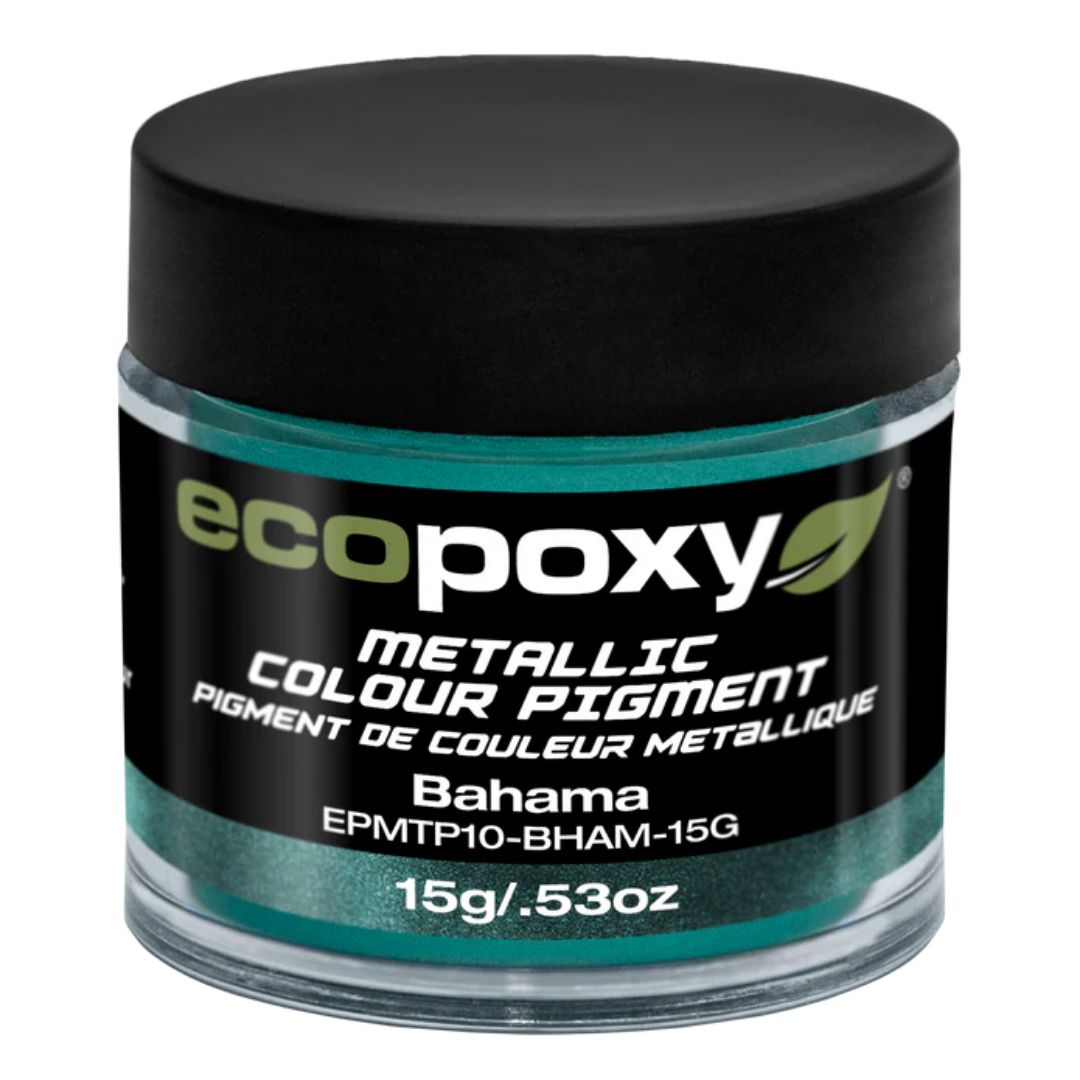 Ecopoxy Metallic Color Pigments pink variant jar for bold metallic epoxy effects
