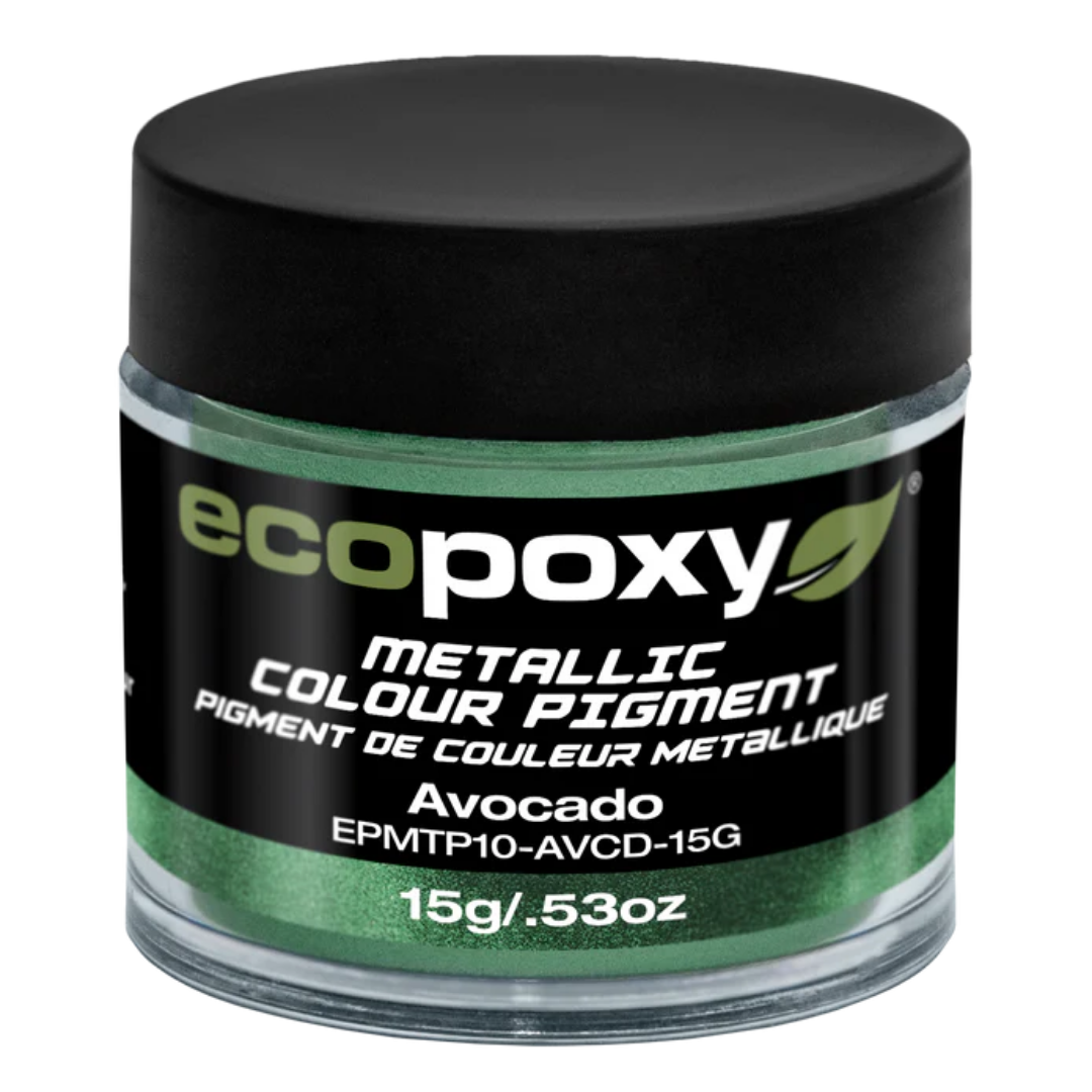 Ecopoxy Metallic Color Pigments pink variant jar for bold metallic epoxy effects