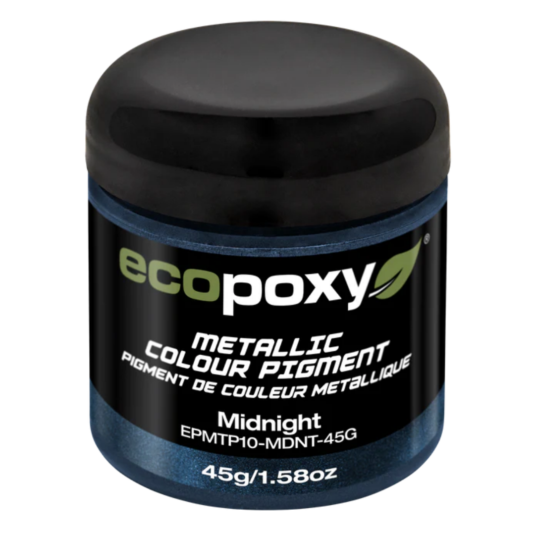 Ecopoxy Metallic Color Pigments purple variant jar for bold artistic applications