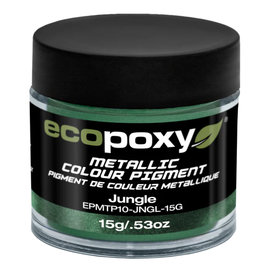 Ecopoxy Metallic Color Pigments red variant jar for deep, vibrant finishes
