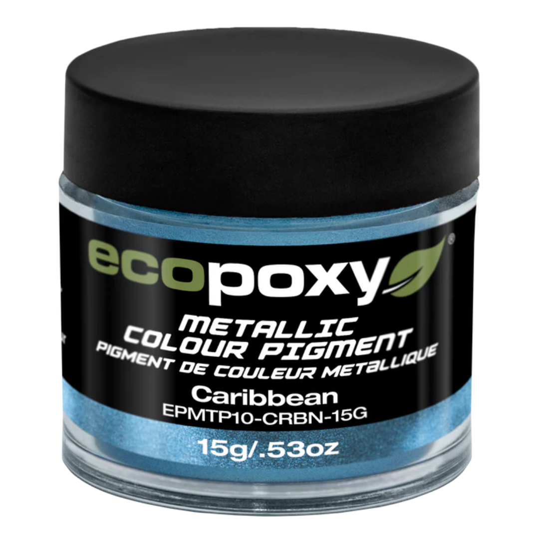 Ecopoxy Metallic Color Pigments red variant jar for deep, vibrant finishes