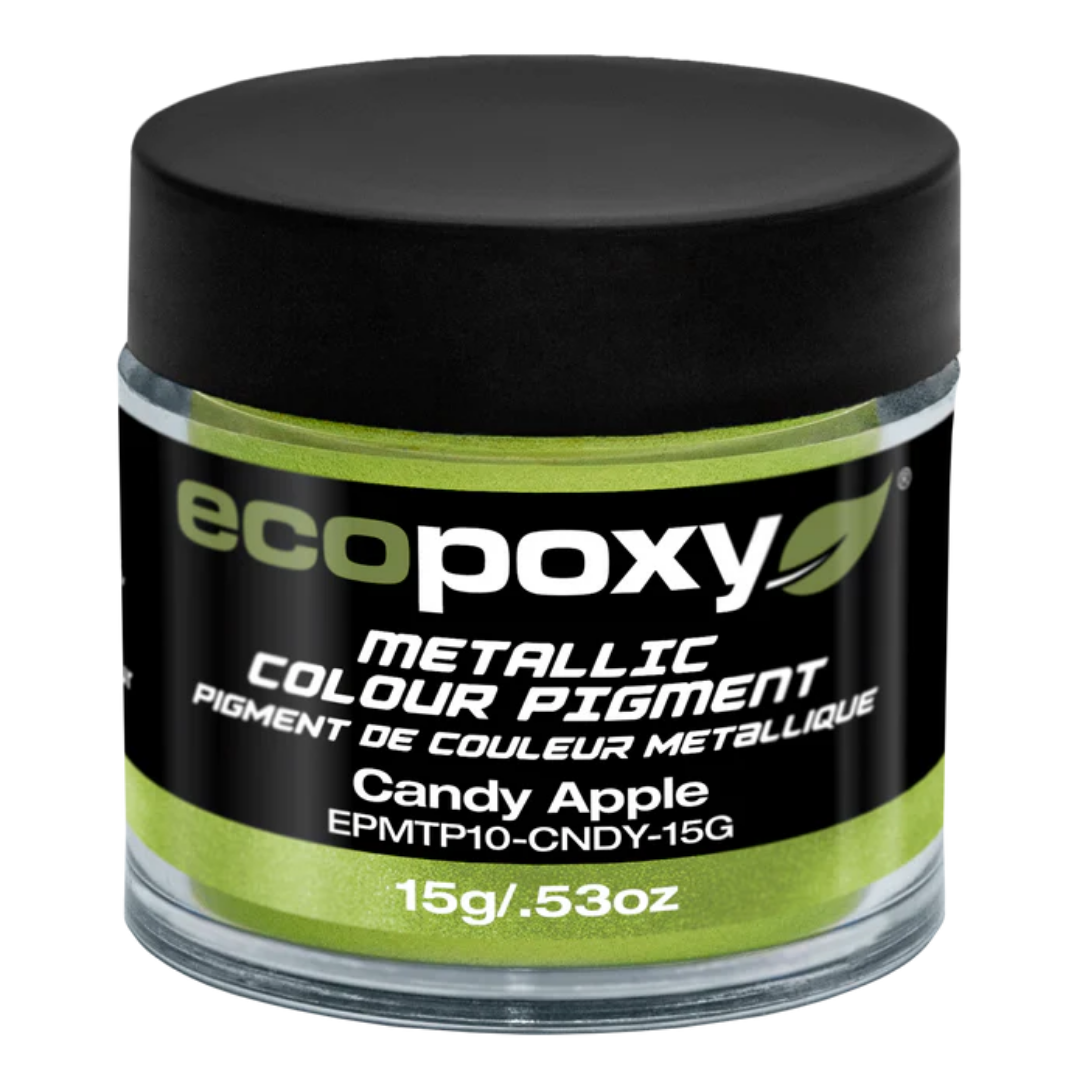 Ecopoxy Metallic Color Pigments red variant jar for deep, vibrant finishes