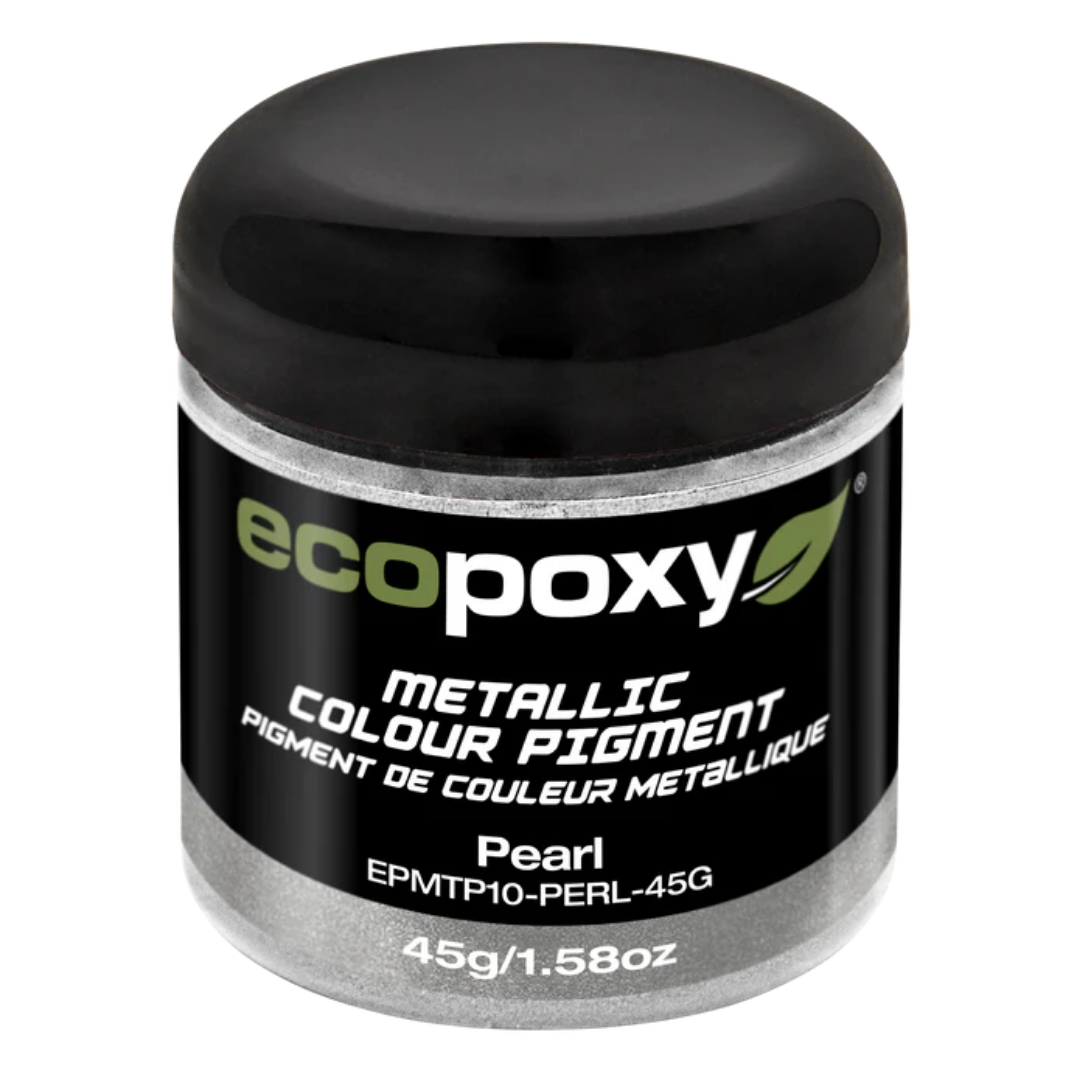 Ecopoxy Metallic Color Pigments silver variant jar for high-reflective epoxy applications