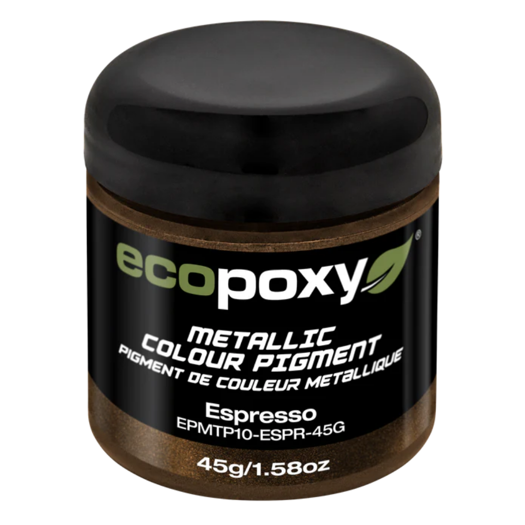 Ecopoxy Metallic Color Pigments silver variant jar for high-reflective epoxy applications