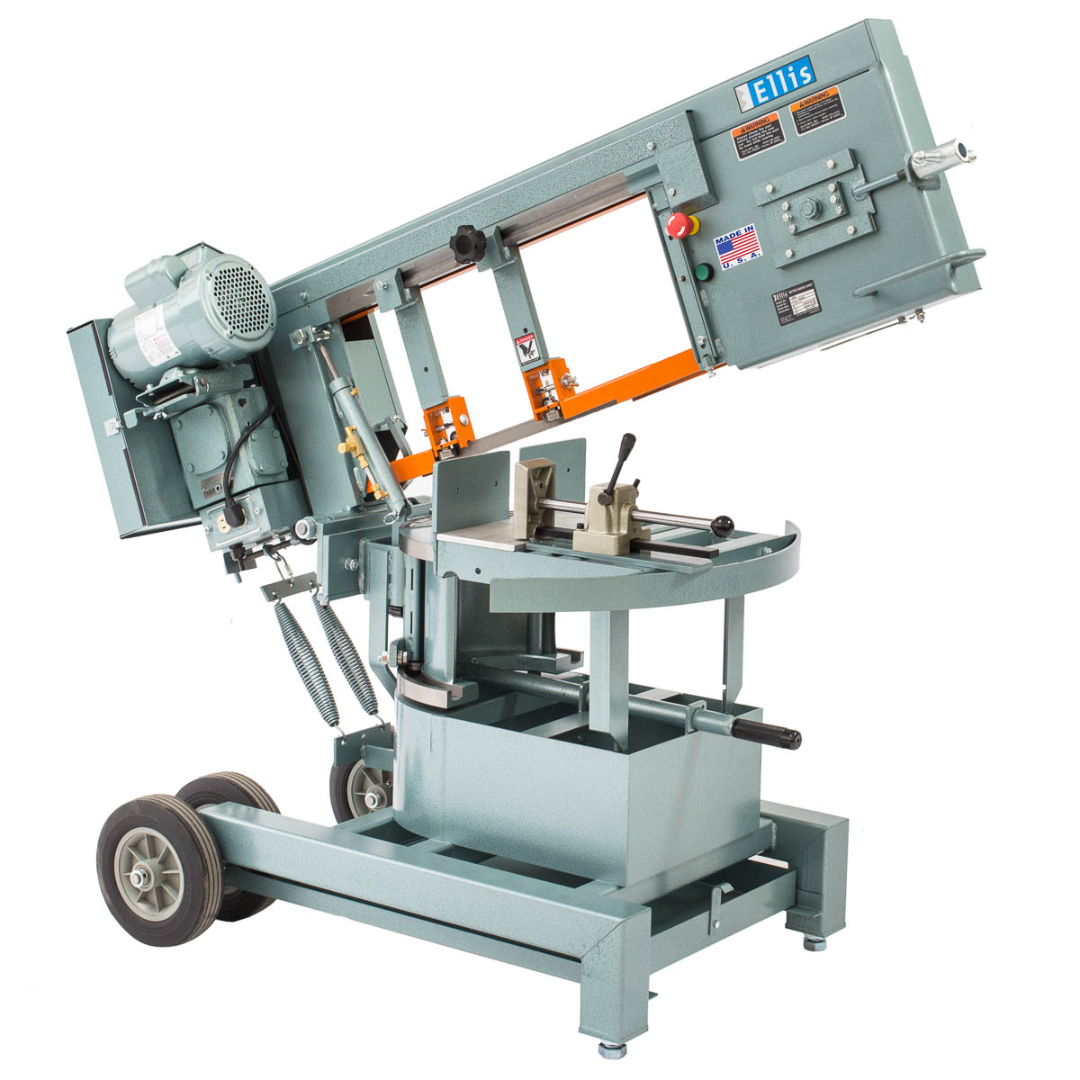 Ellis 1800 Mitre Band Saw – Horizontal & Vertical Metal Cutting, 14″ Capacity