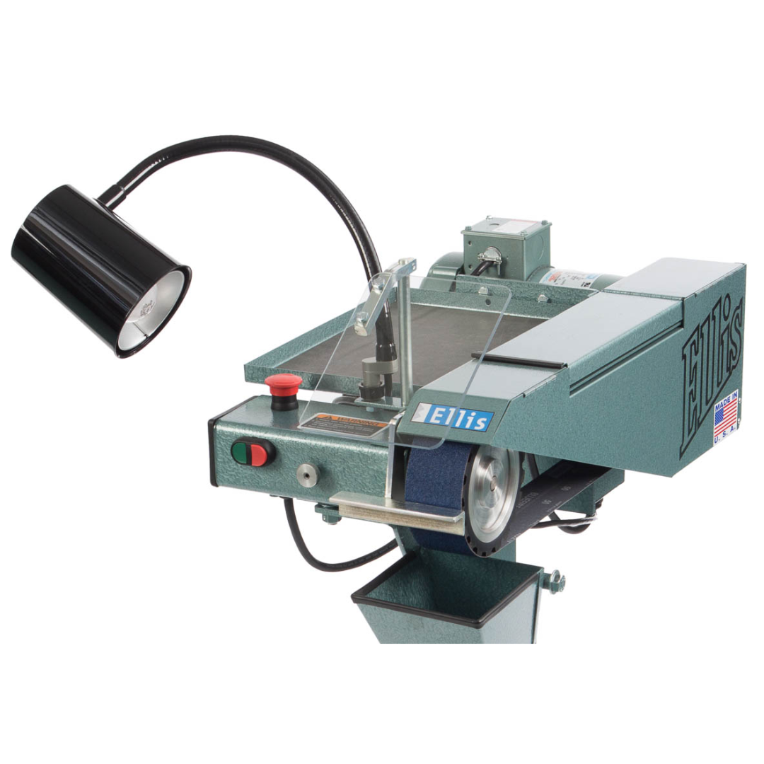 Ellisbeltgrinderfrontviewshowingemergencystopandcontrols