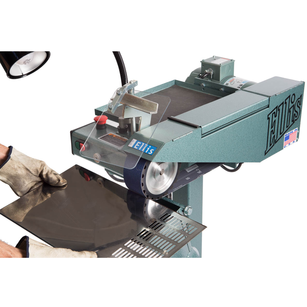 Ellisindustrialbeltgrinderwithbeltguardandworktable
