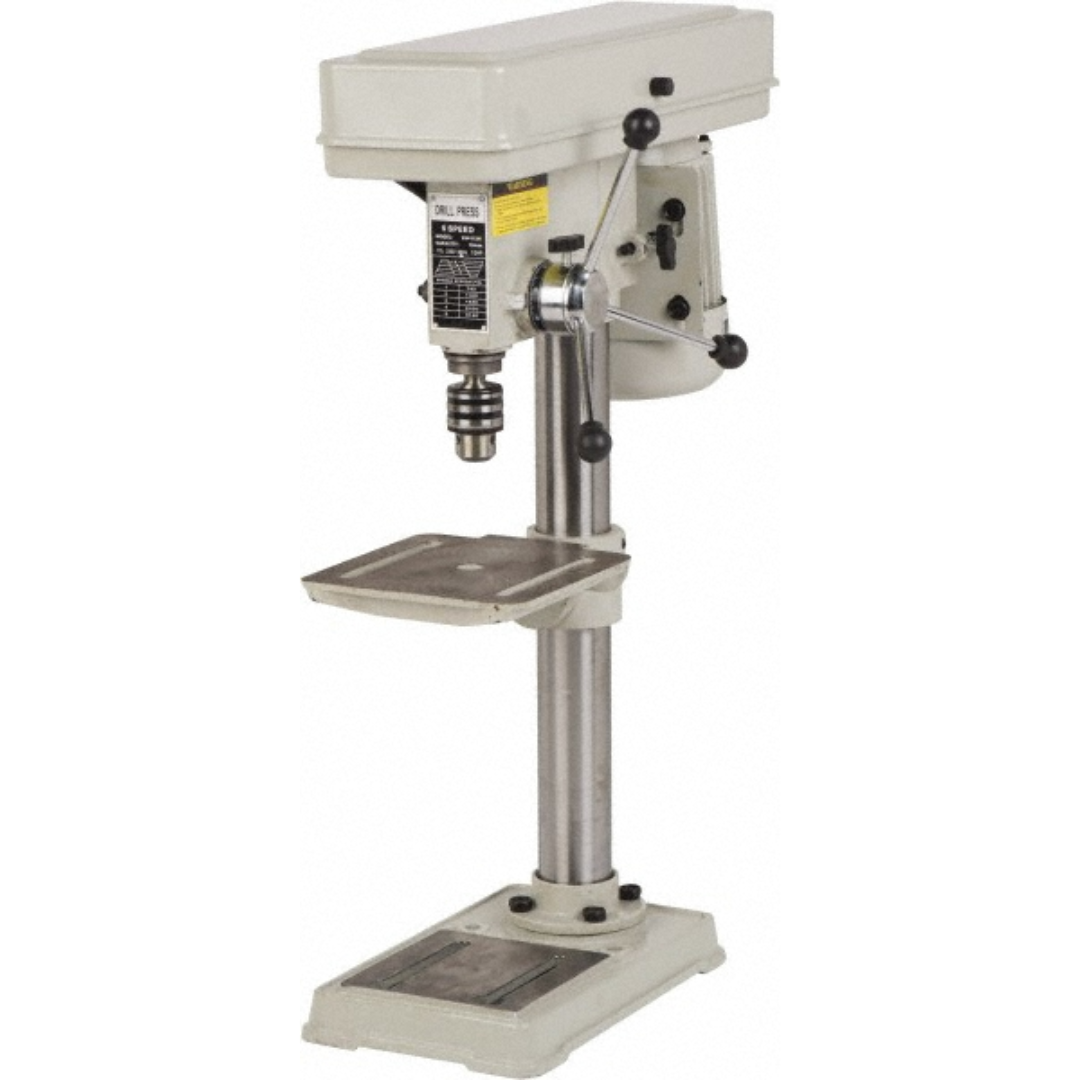 Enco Bench Drill Press ZJ4113H bench-mounted drilling machine with adjustable worktable, precision spindle, cast iron base, and durable industrial construction for accurate metalworking and woodworking applications.