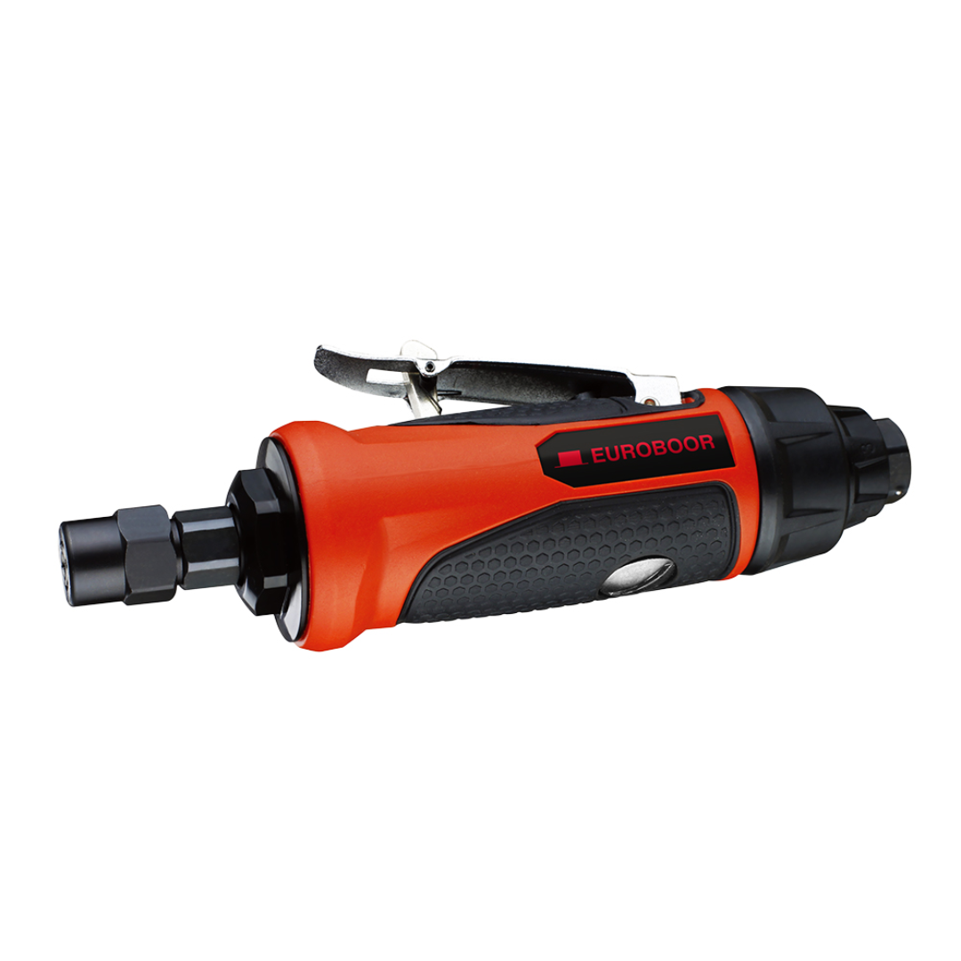 Euroboor ADG.2S Air Die Grinder pneumatic tool shown individually highlighting the compact straight grinder design used for grinding, deburring, and finishing metal surfaces