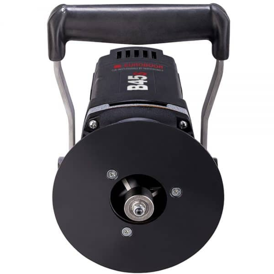 Euroboor B45S Beveling Machine top view with dual-handle design for stable and controlled metal beveling operations