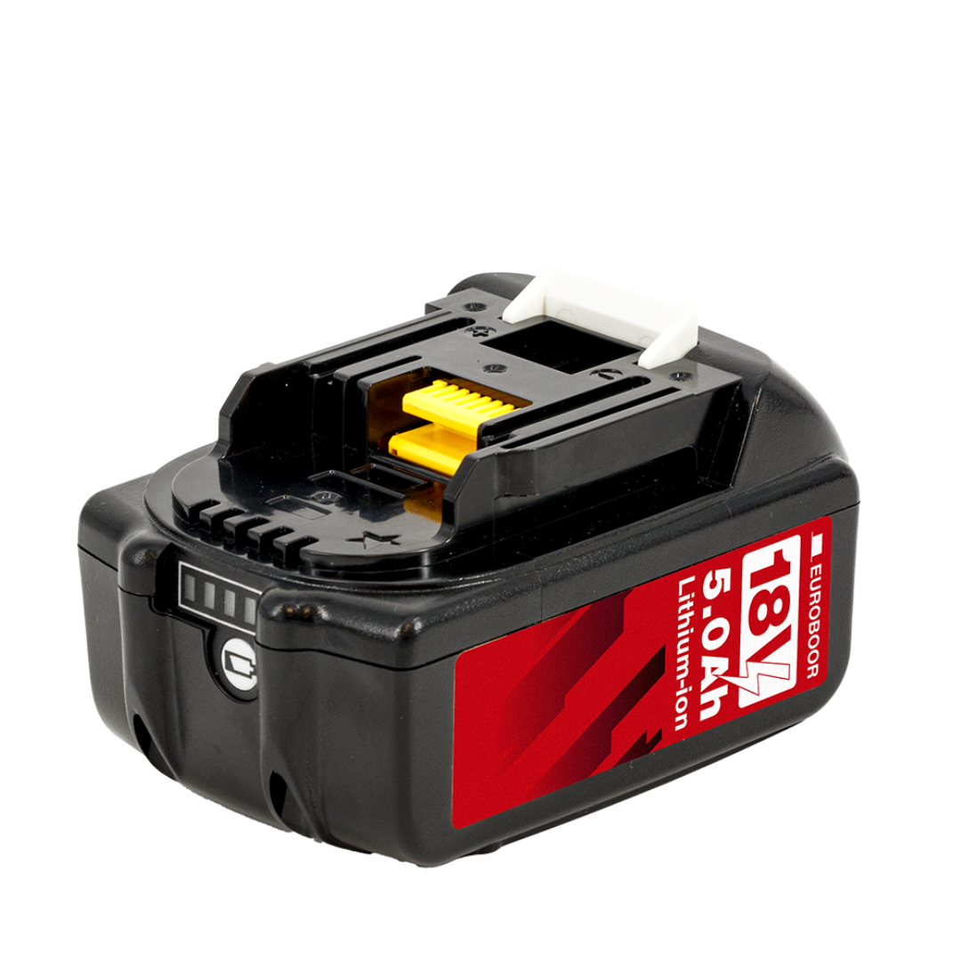 Euroboor EB.18V-5A Battery compact rechargeable 18V 5.0Ah lithium-ion battery for powering Euroboor cordless mag drills and portable metalworking tools