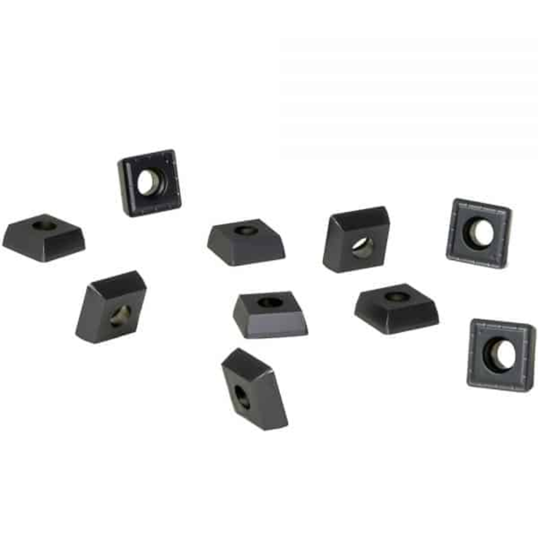 Euroboor LKS.15 Cutting Plate for B60,B60S carbide cutting plates arranged individually showing multiple indexable inserts used with Euroboor B60 and B60S magnetic drill cutters