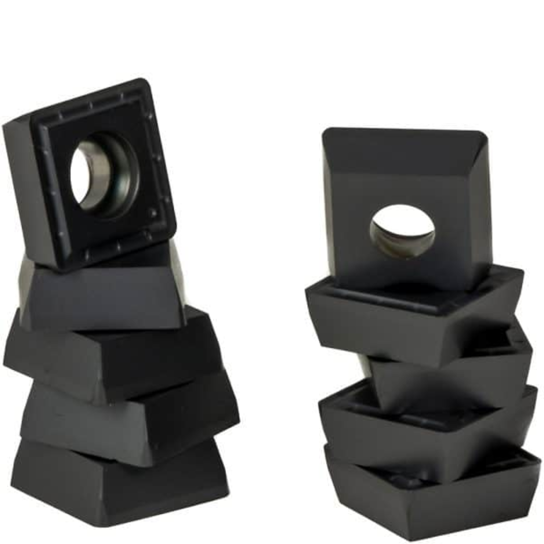 Euroboor LKS.15 Cutting Plate for B60,B60S stacked carbide cutting plates demonstrating the insert geometry and mounting orientation for Euroboor B60 and B60S annular cutter systems