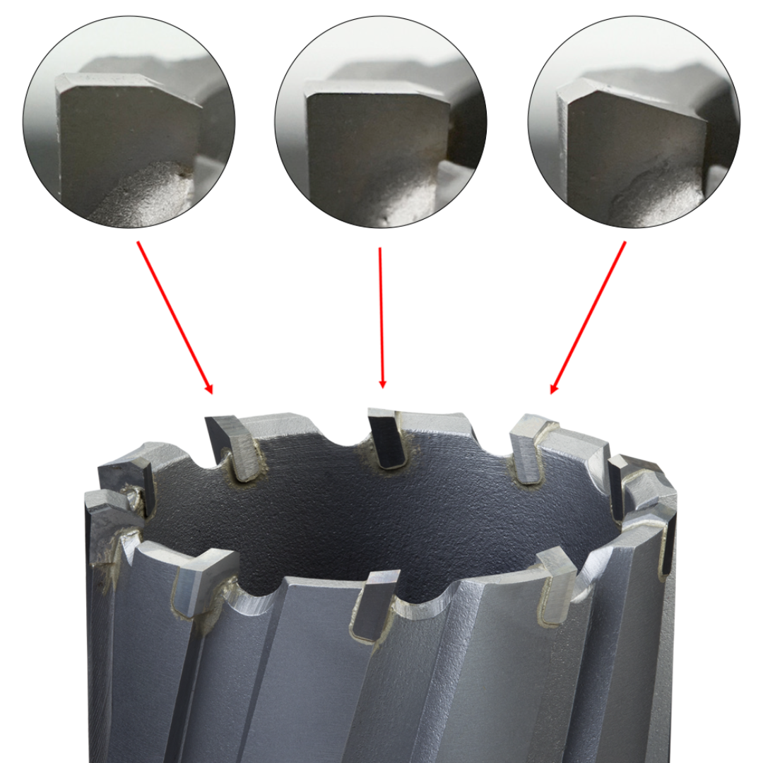 Euroboor TCT 2" Depth Annular Cutter industrial tungsten carbide tipped annular cutter engineered for fast feed rates, smooth holes, and extended tool life in demanding metalworking applications