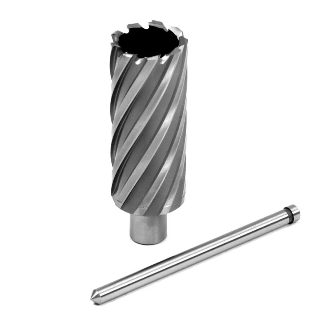 Evolution Power Tools 1-13/16 in. x 3 in. Annular HSS Cutter CC181X featuring a premium M2AL high-speed steel annular cutter with an included pilot pin for precision magnetic drilling applications.