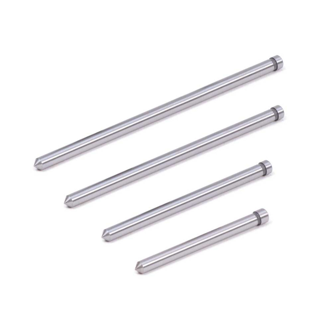 Evolution Power Tools 2 in. Width x 2 in. Depth Annular HSS Cutter CC200L pilot pins designed for direct coolant delivery, improved drilling accuracy, and efficient slug ejection.