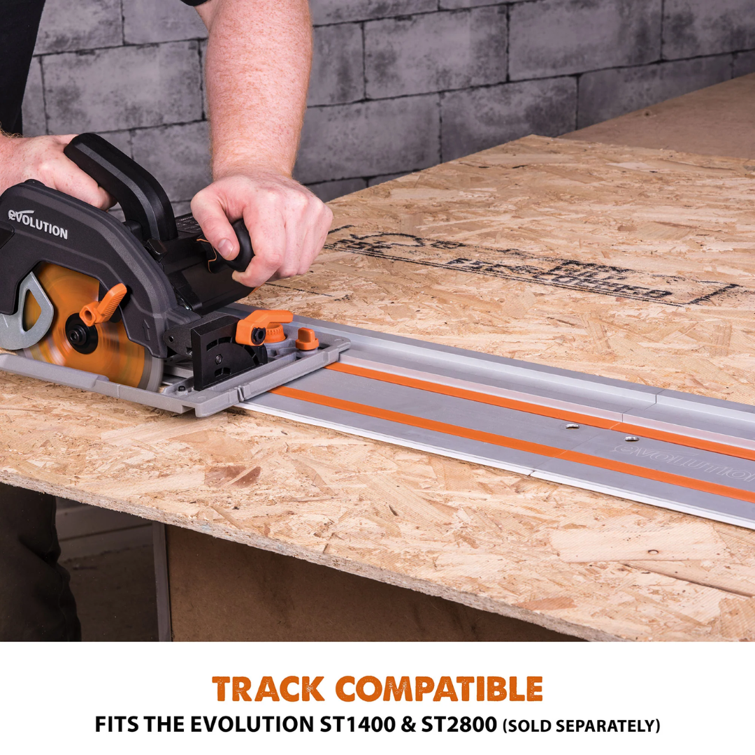 Evolution Power Tools Multi-Material Cutting Circular Saw 7-1/4 in. Blade R185CCSX featuring an easy depth adjustment mechanism for precise cutting depth control.